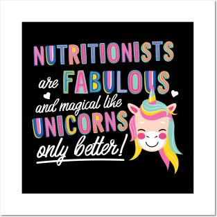 Nutritionists are like Unicorns Gift Idea Posters and Art